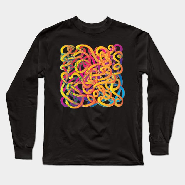 Glowing Worms Long Sleeve T-Shirt by zeljkica